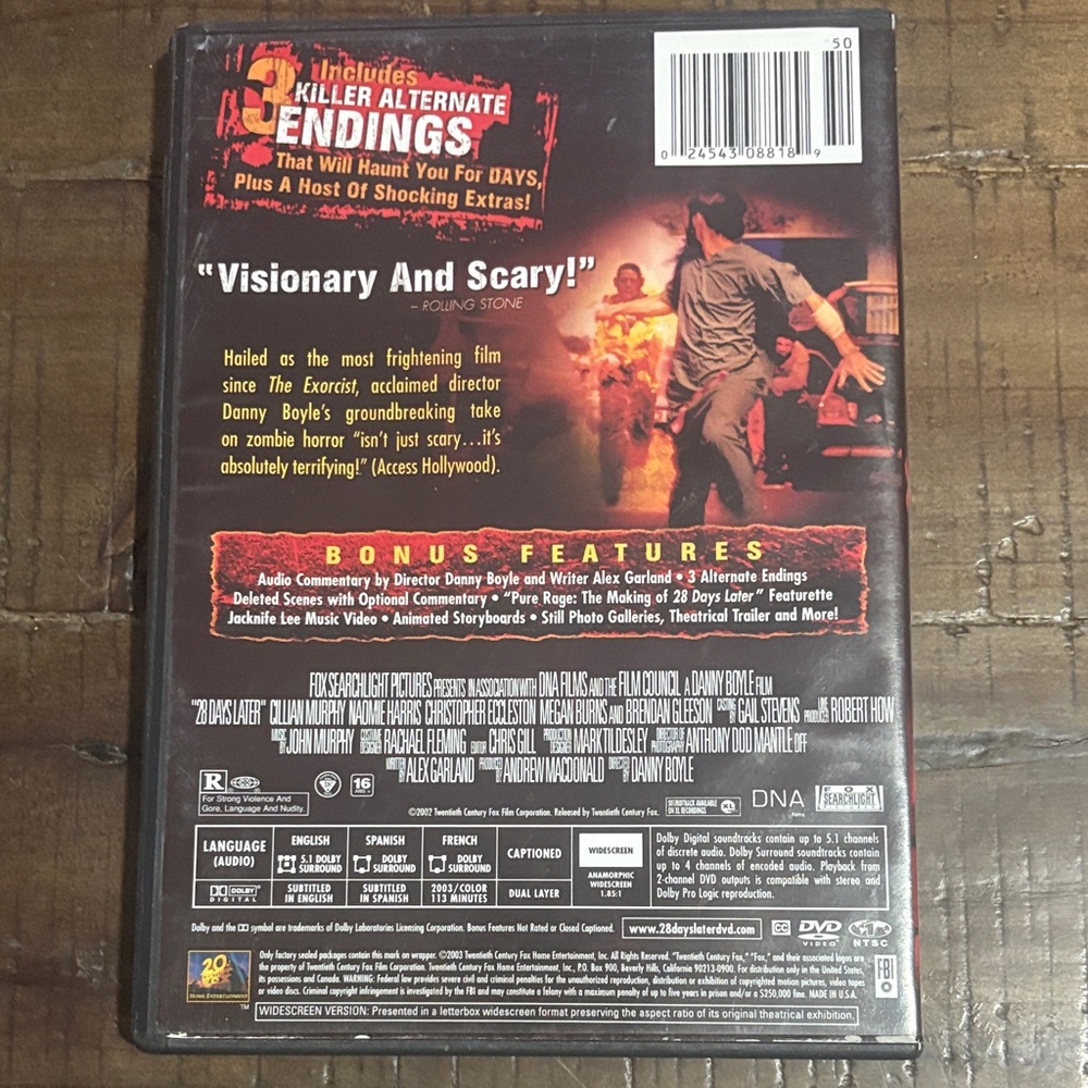 28 Days Later Widescreen Special Edition DVD - Bundle and Save 5/$20 - Picture 3 of 3